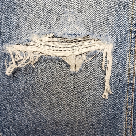 Re/Done  90s High Rise Loose Distressed Jean 23 - Picture 3 of 4